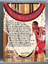 激レア インサート Big Shots 97 Fleer Ultra Allen Iverson アレン・アイバーソン NBA 76ers ユニフォーム Panini バスケ All-star MVP_画像2