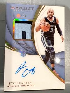 最高級25枚限定 RC Patch Auto 18 Panini Immaculate Premium Jevon Carter ジェヴォン カーター NBA ルーキー サイン バスケ Bucks バスケ