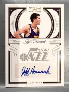 初年度国宝25枚限定 Century Gold Auto 10 Panini Jeff Hornacek ジェフ・ホーナセック NBA サイン バスケ Jazz ジャズ HOF All-star 3P王