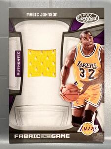 初年度 Jersey 2010 Panini Magic Johnson マジック・ジョンソン NBA 実使用 ユニフォーム バスケ Lakers レイカーズ 優勝 HOF MVP Allstar