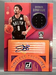 SP/99枚限定 Auto Jersey 17 Panini Spencer Dinwiddie スペンサー・ディンウィディー NBA サイン ユニフォーム Mavs マブス バスケ 大活躍