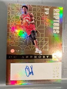 激レア99枚限定 RC Auto 17-18 Panini OG Anunoby OG・アヌノビー NBA ルーキー サイン バスケ Raptors ラプターズ Knicks ニックス 大活躍