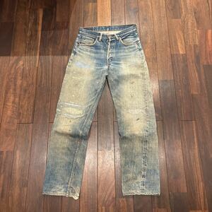 リーバイス Levi's 70's 501 66前期 オリジナル デニムパンツ スモールe 赤耳 刻印6 ヴィンテージ ジーンズ 29ウルフズヘッド幹田