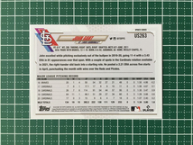 ★TOPPS MLB 2021 UPDATE #US263 JOHN GANT［ST. LOUIS CARDINALS／北海道日本ハムファイターズ］ベースカード「BASE」★_画像2