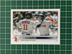 ★TOPPS MLB 2022 UPDATE #US11 RAFAEL DEVERS／ENRIQUE HERNANDEZ／BOSTON FLEX［BOSTON RED SOX］ベースカード「CC」★