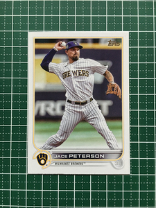 ★TOPPS MLB 2022 UPDATE #US12 JACE PETERSON［MILWAUKEE BREWERS］ベースカード「BASE」★