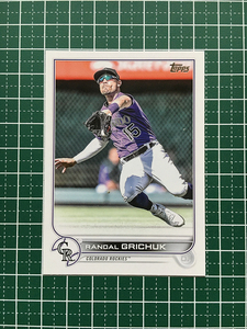 ★TOPPS MLB 2022 UPDATE #US27 RANDAL GRICHUK［COLORADO ROCKIES］ベースカード「BASE」★