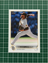 ★TOPPS MLB 2022 UPDATE #US18 DINELSON LAMET［SAN DIEGO PADRES］ベースカード「BASE」★_画像1