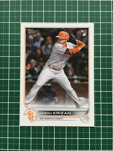 ★TOPPS MLB 2022 UPDATE #US65 JASON KRIZAN［SAN FRANCISCO GIANTS］ベースカード「BASE」ルーキー「RC」★