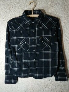 to5549 Lee MINIMUM Lee long sleeve check western shirt flannel shirt snap-button popular postage cheap 