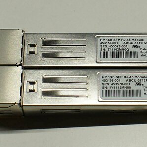 クリックポスト 2本セット HP 453156-001 1Gb SFP RJ-45 モジュール トランシーバ ネットワーク スイッチ HUB S111010の画像1