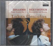 [CD/Piano Classics]ブラームス:ピアノ・ソナタ第1番ハ長調Op.1&ベートーヴェン:ピアノ・ソナタ第29番編ロ長調Op.106/L.ゲニューシャス(p)_画像1
