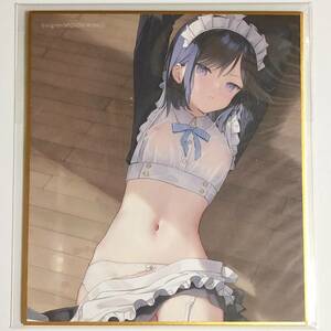 mignon works ミニ色紙コレクション セイラ ONLYSHOP perky ミニョン メイド 濡れ透け オンリーショップ限定 Mini Shikishi Art Seira