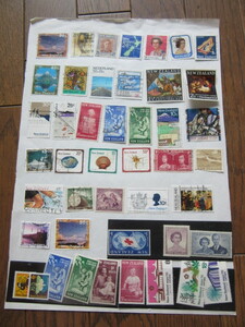  New Zealand stamp 3 leaf ( used .. unused 11 sheets )