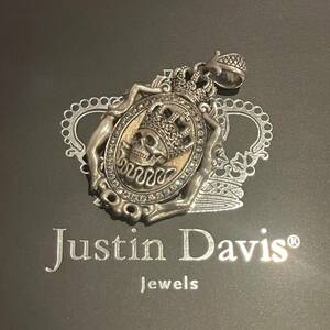 ◆JUSTIN DAVIS◆M.THUNDER CAMEO PENDANT◆スカルペンダント◆定価97,900円◆SPJ525◆