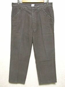 ★イタリア製★C.P.COMPANY シーピーカンパニー 縦畝生地 コットン パンツ SIZE52★グレー系 ボトムス ストライプ ㈱豊田貿易 正規品 美品