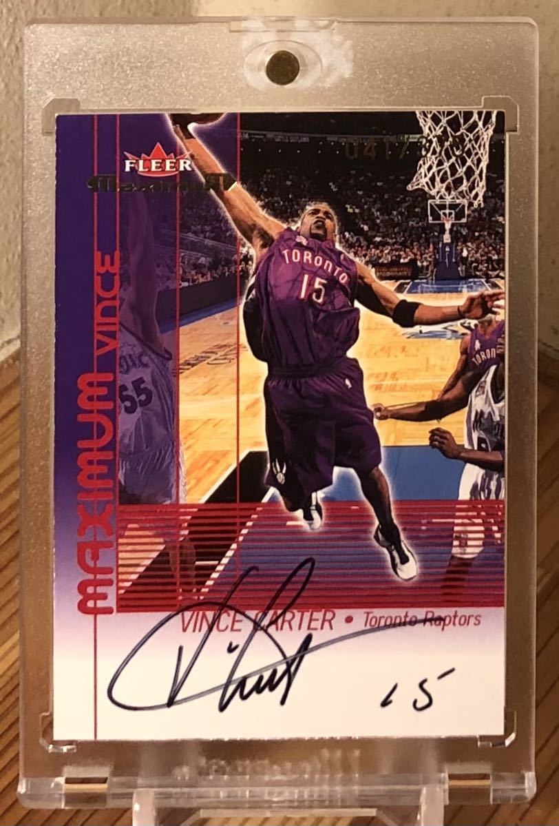 累計販売2万枚突破！ カード NBA Vince Vince Carter ビンスカーター Carter 直筆サインカード 直筆サインカード