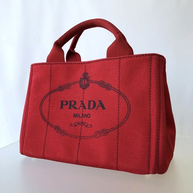 2023年最新】Yahoo!オークション -prada プラダ トートバッグ (レッド