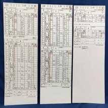 ＪＲ西日本福知山運転所の運転士時刻表（スタフ）５枚セット　207系・125系・117系・221系・201系・205系_画像4