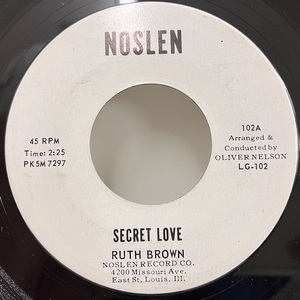 ★即決 Ruth Brown / Secret Love ur1525 米オリジナル、7インチ。cw- Time After Time ルース・ブラウン