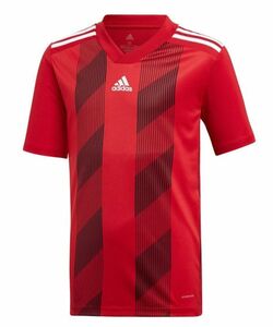 Adidas Soccer Wear Chort -рукав детская полоса 19 Джерси 130 см 10350