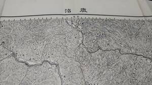 　古地図 　鹿沼　栃木県　地図　資料　　46×57cm　　明治44年測量　　昭和27年印刷　発行　書き込み　B2211