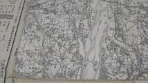 　古地図 　見付　静岡県　地図　資料　　46×57cm　　明治22年測量　　昭和32年印刷　発行　書き込み　B2211_画像4
