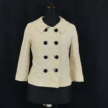 JILL STUART★上下セットアップ/ダブルブレストジャケット/スカート【Womens size -S/黄色/yellow/チェック柄】Jackets/Set up◆BH16_画像2