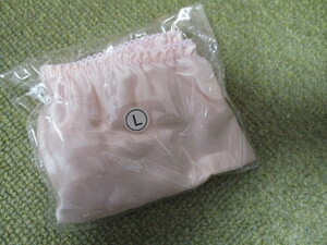 未使用　３サイズより選ぶサテンシルク１００％つぼみパンティ　薄いピンク　　　3枚1800円~