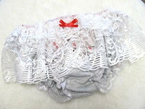 ★１８２★チュールレース チェリー さくらんぼ ロリータ スキャンティ ハンドメイド パンティ ドール ショーツ インゴム パンツ Ｍ★