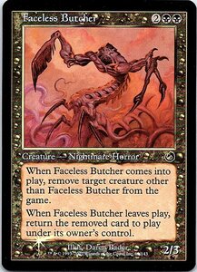 FOIL/顔なしの解体者/Faceless Butcher/トーメント/英語版/MTG１枚 [FC]