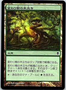 FOIL/変わり樹の木立ち/Turntimber Grove/ゼンディカー/日本語版/MTG１枚 [FC]