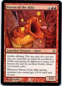 FOIL/悪忌の守護神/Patron of the Akki/神河謀叛/英語版/MTG１枚 [FC]