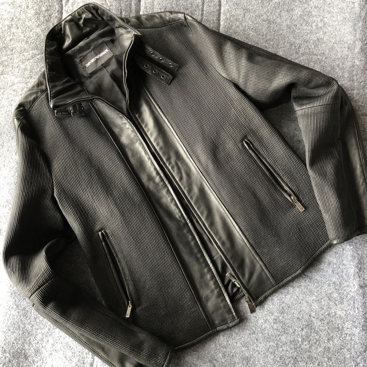 ヤフオク! -「(armani アルマーニ) レザージャケット」(Mサイズ ...