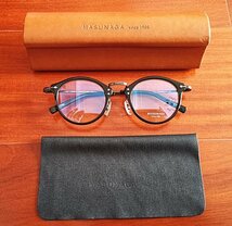 高級モデル・人気作・MASUNAGA・増永眼鏡・GMS-805 高級純チタン・超軽量・ブラック・眼鏡フレーム _画像1