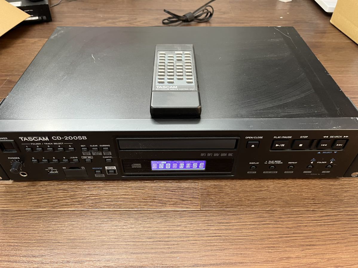 超可爱 TASCAM CDプレーヤー 業務用 CD-200 dinogrip.com