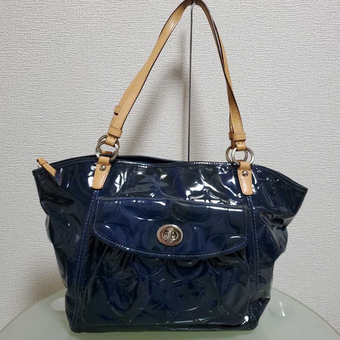 在庫処分】 8.5万限定品 コーチCOAC エナメル2wayバッグマルチ