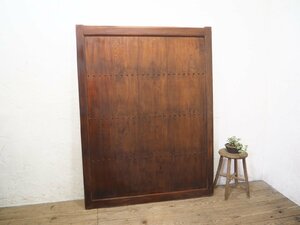 ta load H0144*(1)[H159cm×W120,5cm]* antique * -ply thickness .keyaki. old wooden sliding door * zelkova fittings warehouse door wooden door old Japanese-style house table retro M(yaD) under 