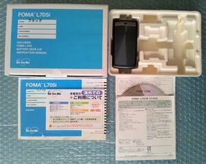 [ Junk ]docomo FOMA L705i black complete set 