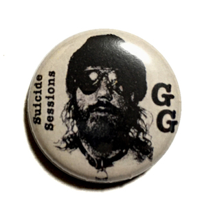 25mm 缶バッジ GG ALLIN GGアリン SUICIDE SESSION Hated SUCM OUTSIDER Hardcore Garage Punk