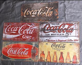 激レア ビンテージ 1952年 コカコーラ アメリカ 金属 大型 看板 サイン 