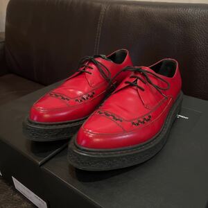 14AW SAINT LAURENT PARIS HEDI SLIMANE クリーパーシューズ　42 1/2 (27.5)テディボーイ モッズ　厚底　サンローランパリ　エディスリマン