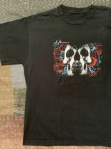 00s 2003 deftones vintage Tシャツ デフトーンズ バンド スカル ローズ skull rose_画像1