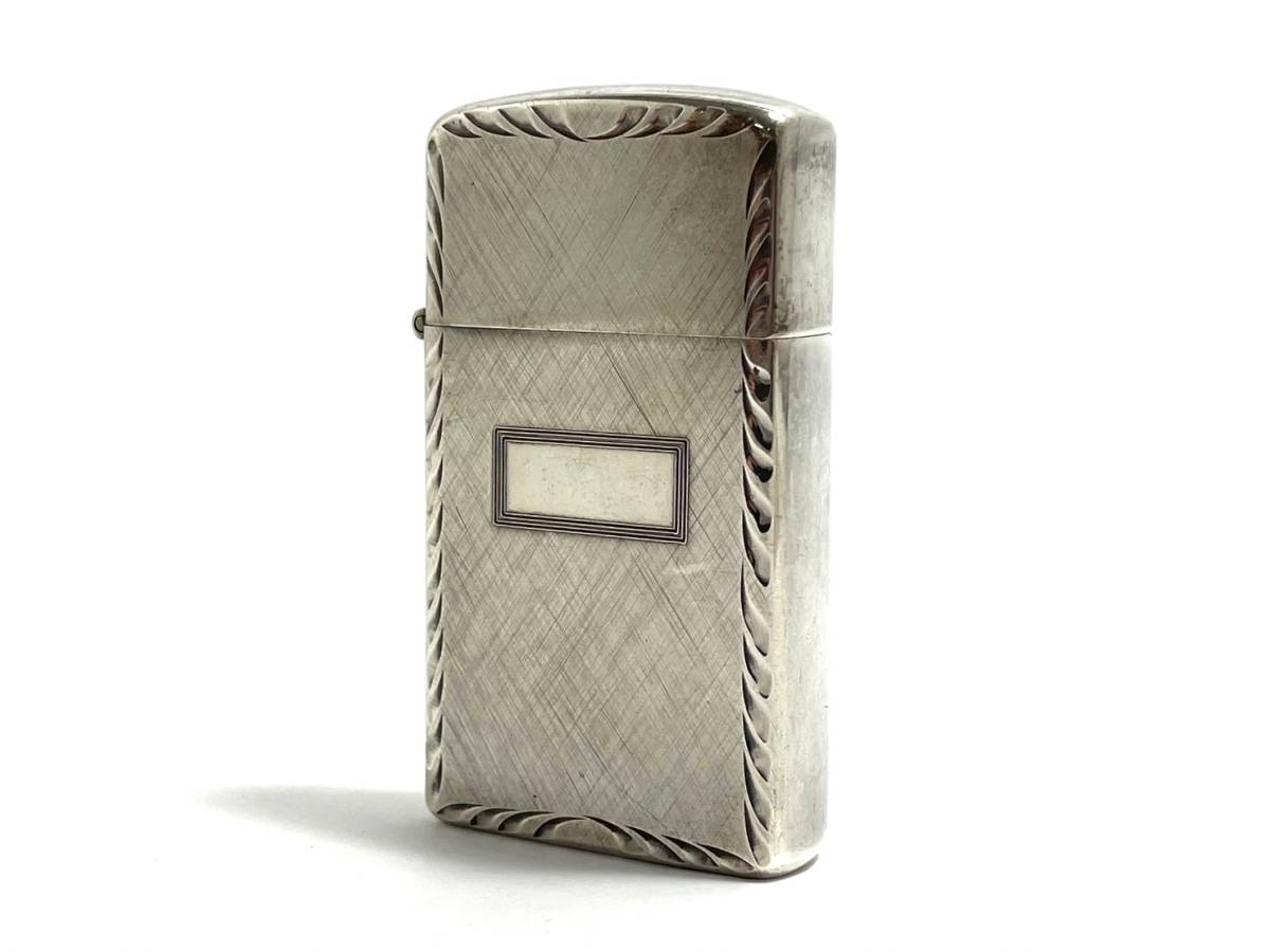 Zippo ジッポー スリム スターリング ストライプ イタリック 小物