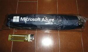◆Microsoft 折りたたみ 傘 非売品 Azure クラウド 管理コンソール Office365 IT リモデ