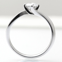 婚約指輪 安い プラチナ ダイヤモンド リング 0.4カラット 鑑定書付 0.434ct Dカラー VVS2クラス 3EXカット H&C CGL_画像2