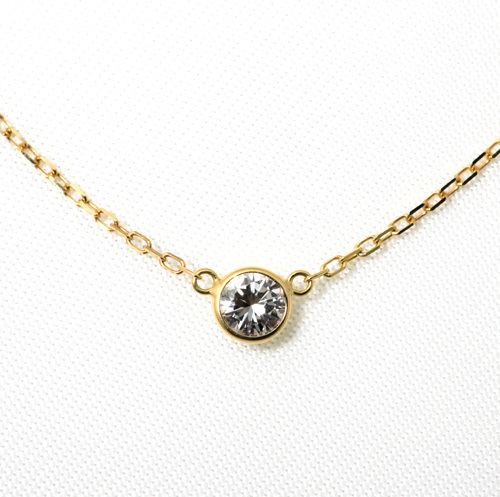 ダイヤモンド 一粒 ネックレス プラチナ 0.3カラット 鑑定書付 0.337ct