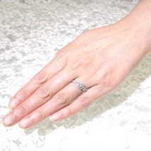婚約指輪 安い プラチナ ダイヤモンド リング 0.5カラット 鑑定書付 0.551ct Gカラー SI2クラス EXカット CGL_画像3