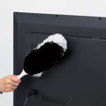 テレビ用クリーニングブラシ 2WAYタイプ 帯電防止とさらさらの2種類の繊維を使い分けてお掃除できる: AVD-TVBR03MIX_画像5