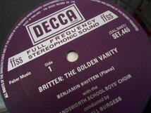 英DECCA SET-445 ブリテン THE GOLDEN VANITY CHILDREN'S CRUSADE 優秀録音 K.ウィルキンソン_画像2
